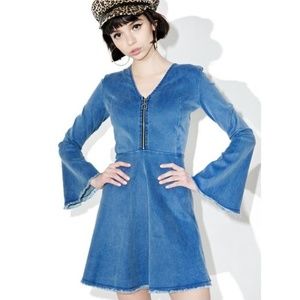 60's-70's Style Denim Dress size M Valfre